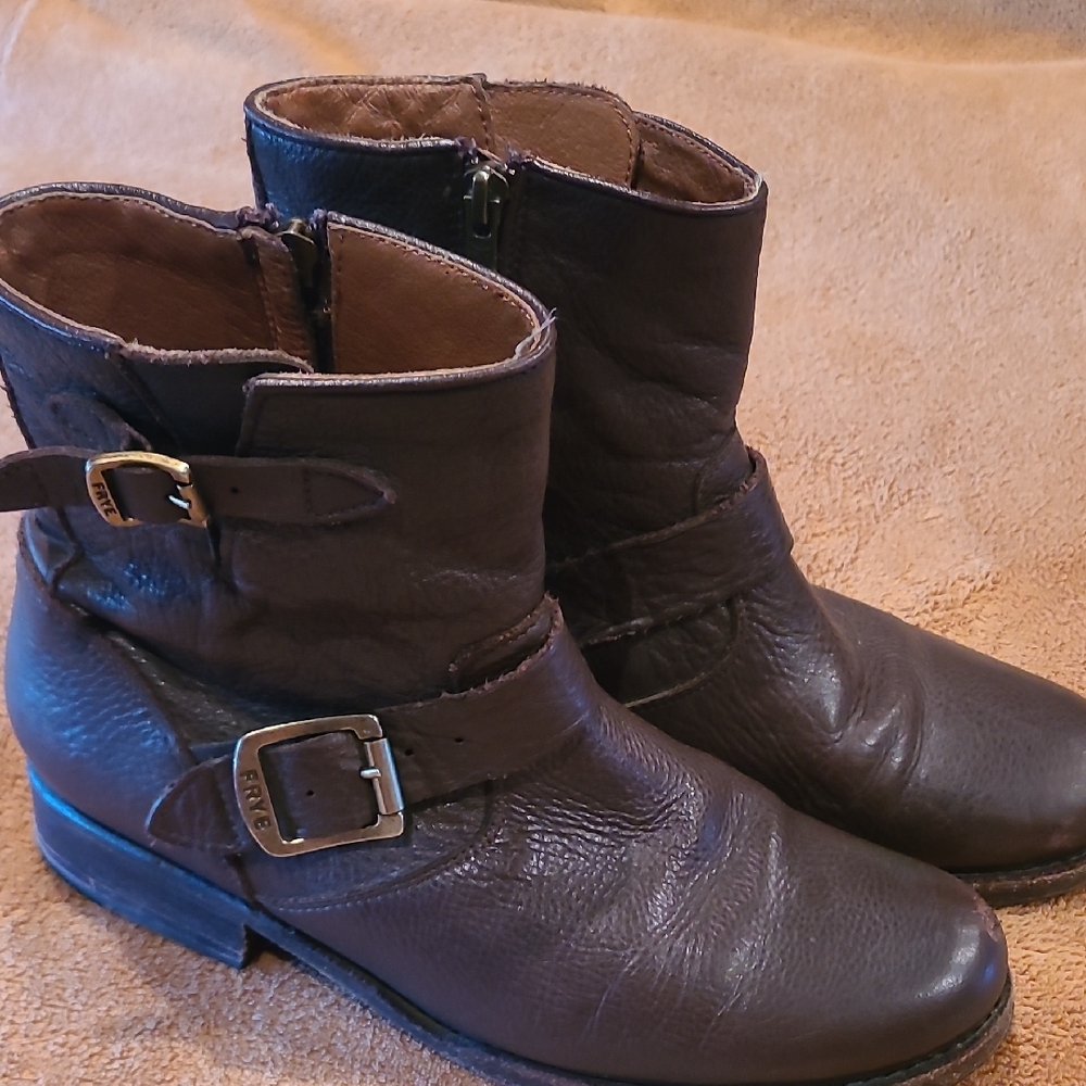 Frye Brown Ankle Boots